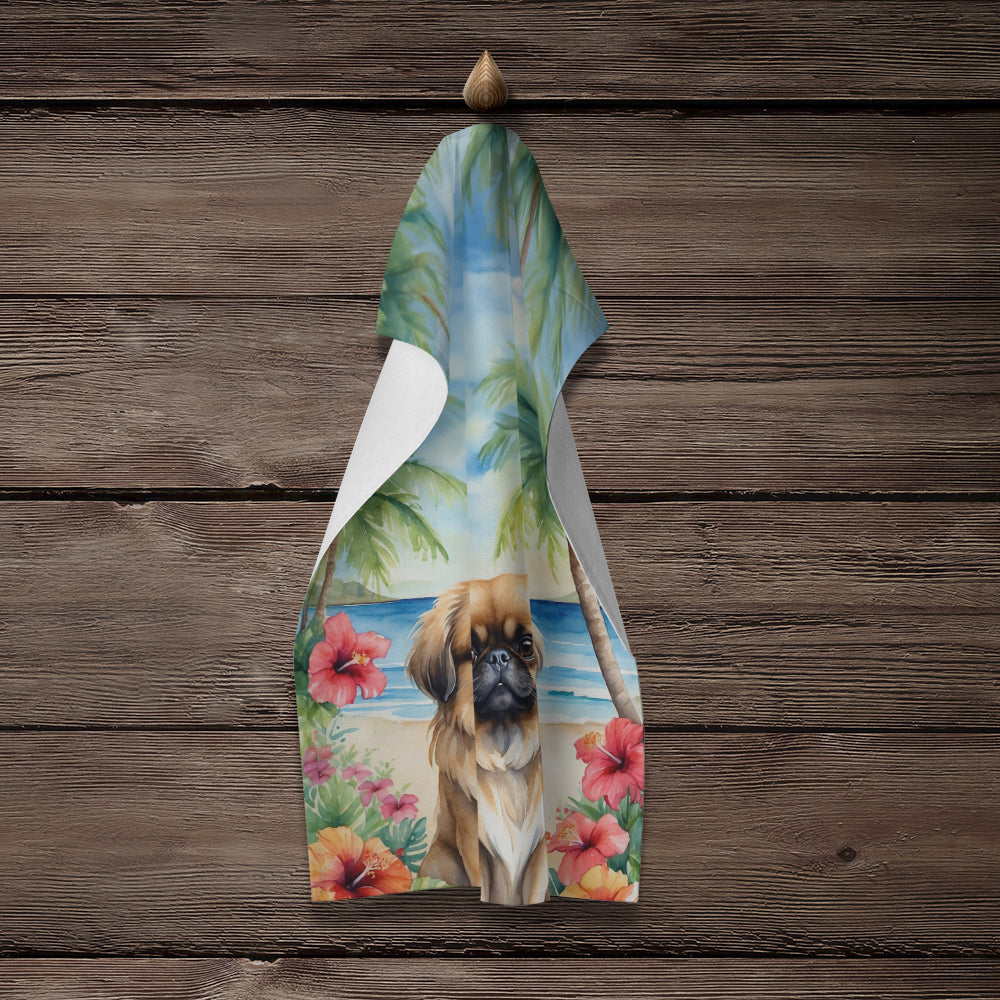 Pekingese Luau Kitchen Towel - One Color / One Size - Home & Garden - Home Textile - Towels