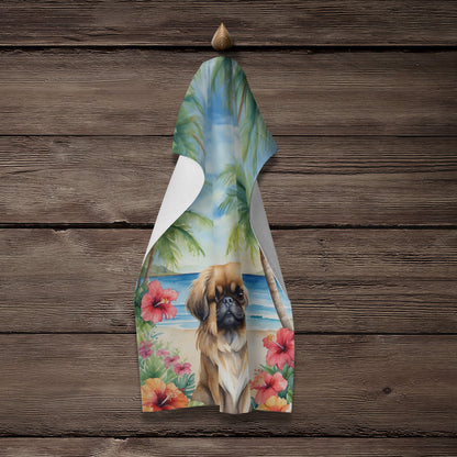 Pekingese Luau Kitchen Towel - One Color / One Size - Home & Garden - Home Textile - Towels
