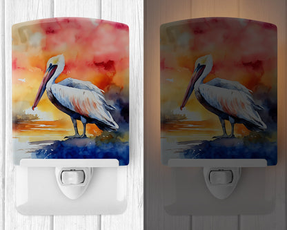 Pelican Ceramic Night Light - One Color / One Size - Home & Garden - Home Improvement - Lights & Lighting - Night Lights