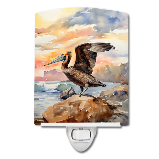 Pelican Ceramic Night Light - One Color / One Size - Home & Garden - Home Improvement - Lights & Lighting - Night Lights