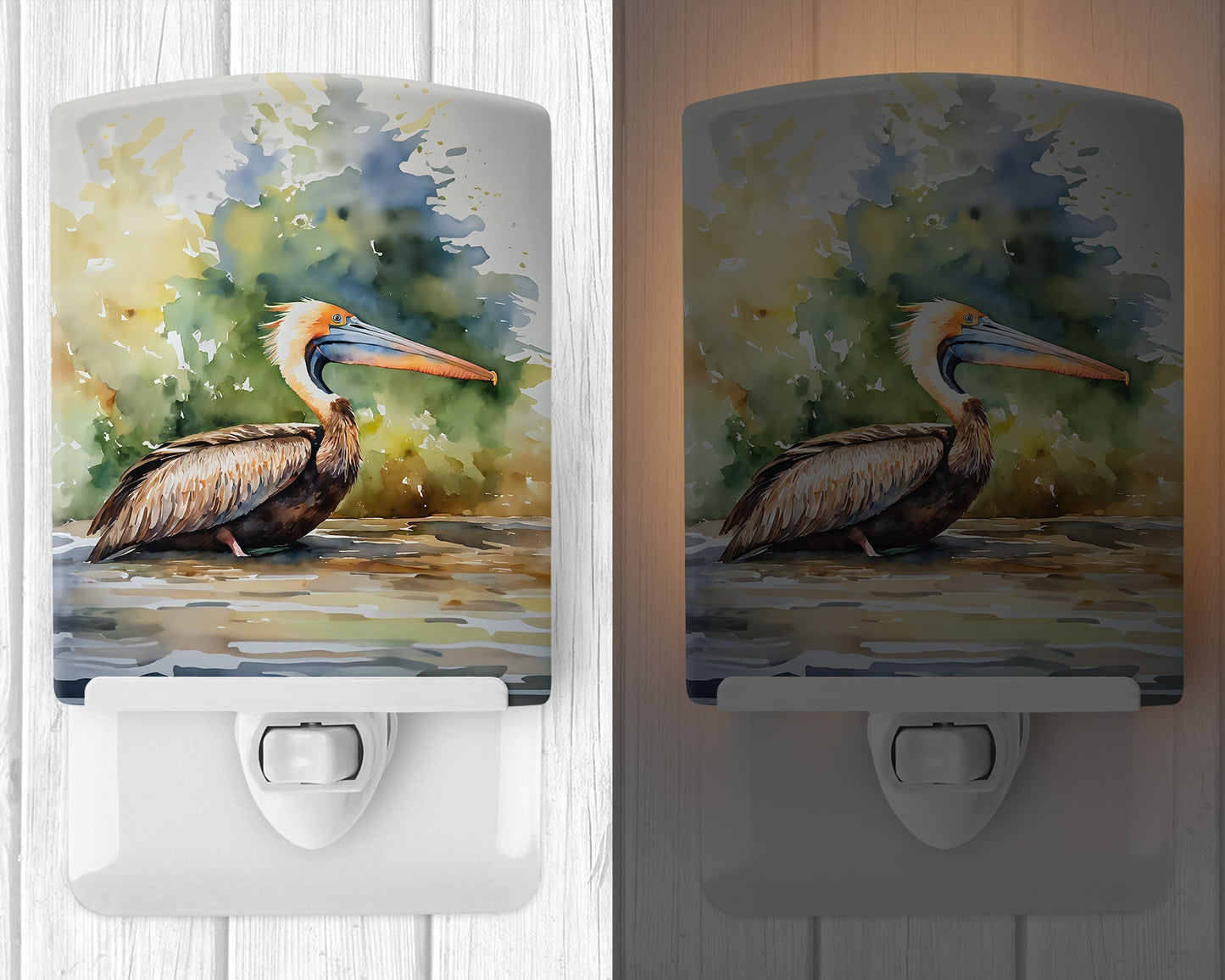 Pelican Ceramic Night Light - One Color / One Size - Home & Garden - Home Improvement - Lights & Lighting - Night Lights