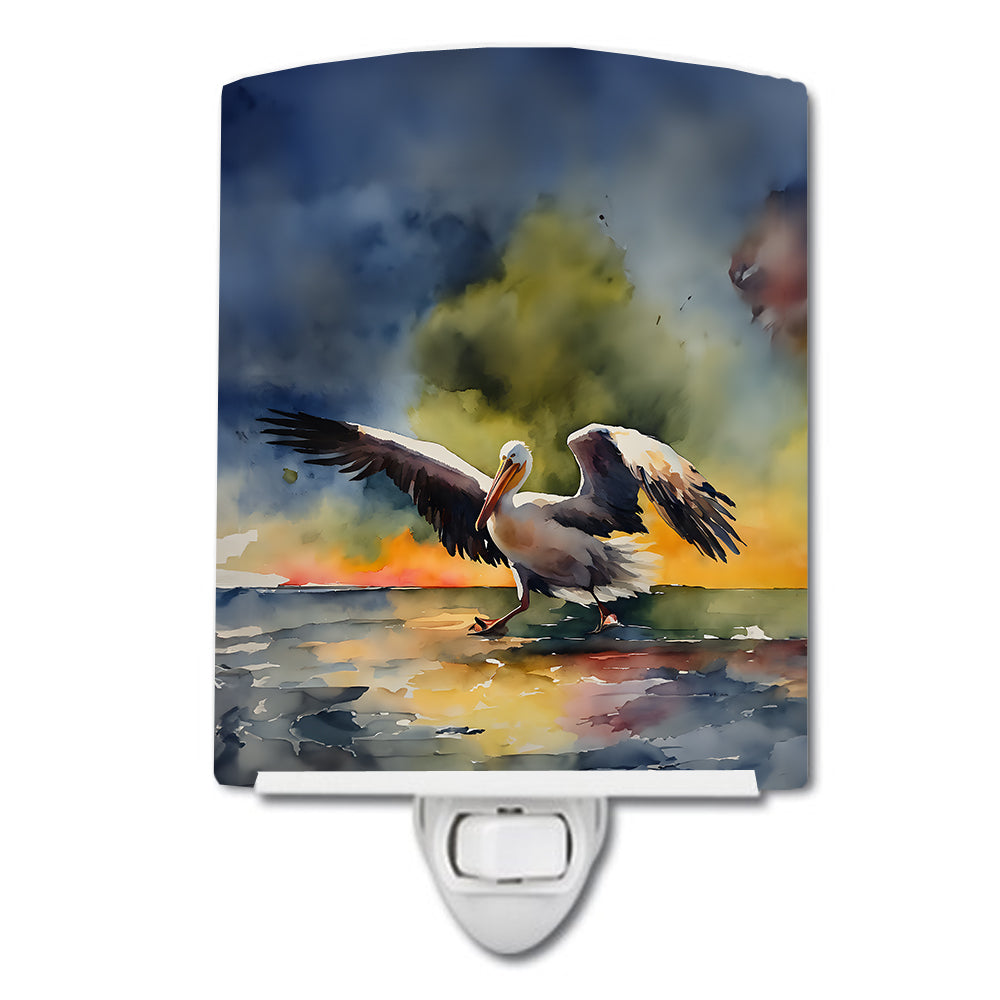 Pelican Ceramic Night Light - One Color / One Size - Home & Garden - Home Improvement - Lights & Lighting - Night Lights