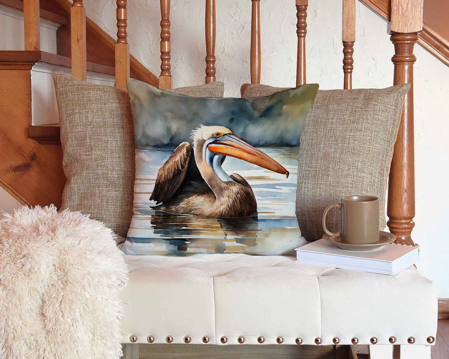Pelican Throw Pillow - One Color / One Size - Home & Garden - Home Textile - Pillows