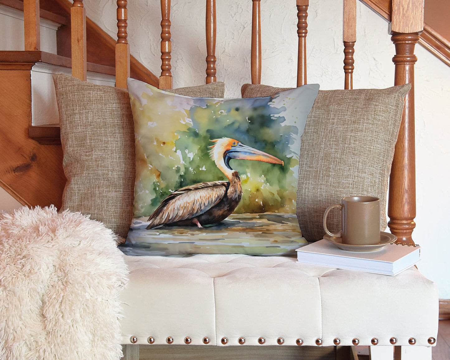 Pelican Throw Pillow - One Color / One Size - Home & Garden - Home Textile - Pillows