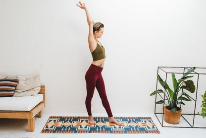 Pendleton X Yune Yoga Mat Harding Navy 5mm - One Color / One Size - Sports & Entertainment - Fitness & Body Building