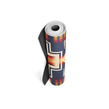 Pendleton X Yune Yoga Mat Harding Navy 5mm - One Color / One Size - Sports & Entertainment - Fitness & Body Building