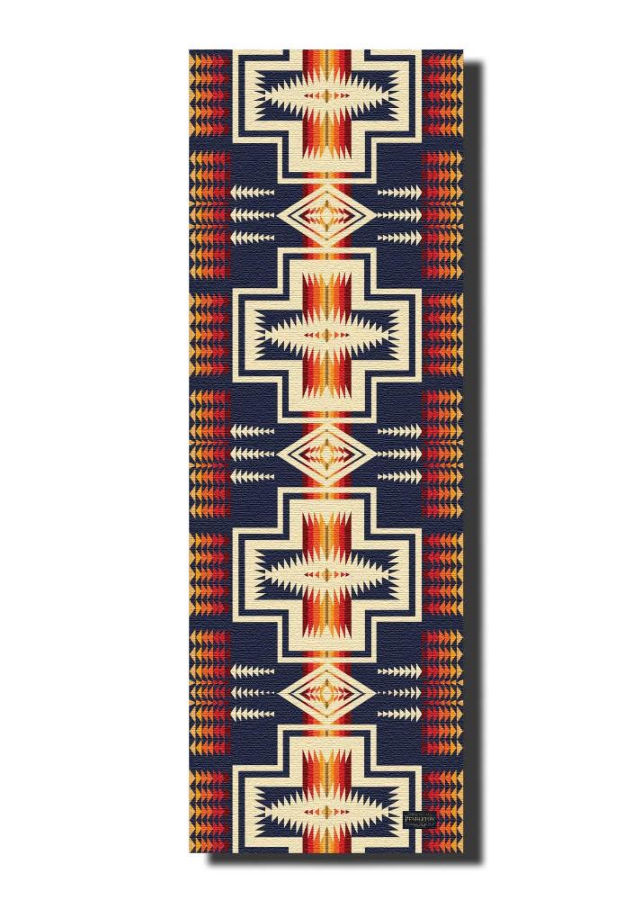 Pendleton X Yune Yoga Mat Harding Navy 5mm - One Color / One Size - Sports & Entertainment - Fitness & Body Building