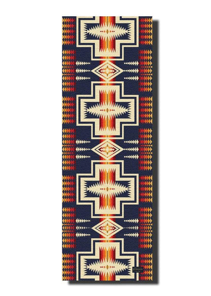 Pendleton X Yune Yoga Mat Harding Navy 5mm - One Color / One Size - Sports & Entertainment - Fitness & Body Building
