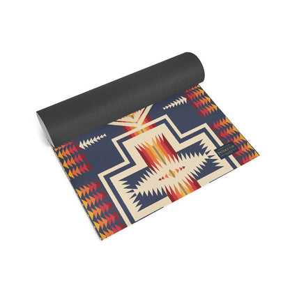 Pendleton X Yune Yoga Mat Harding Navy 5mm - One Color / One Size - Sports & Entertainment - Fitness & Body Building