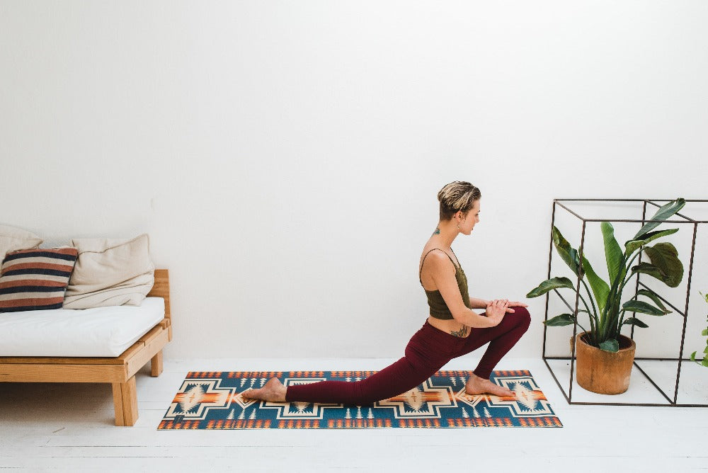 Pendleton X Yune Yoga Mat Harding Navy 5mm - One Color / One Size - Sports & Entertainment - Fitness & Body Building