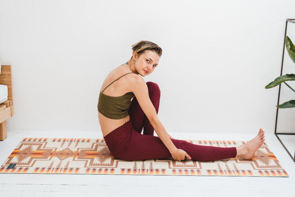 Pendleton X Yune Yoga Mat Harding Tan 5mm - One Color / One Size - Sports & Entertainment - Fitness & Body Building