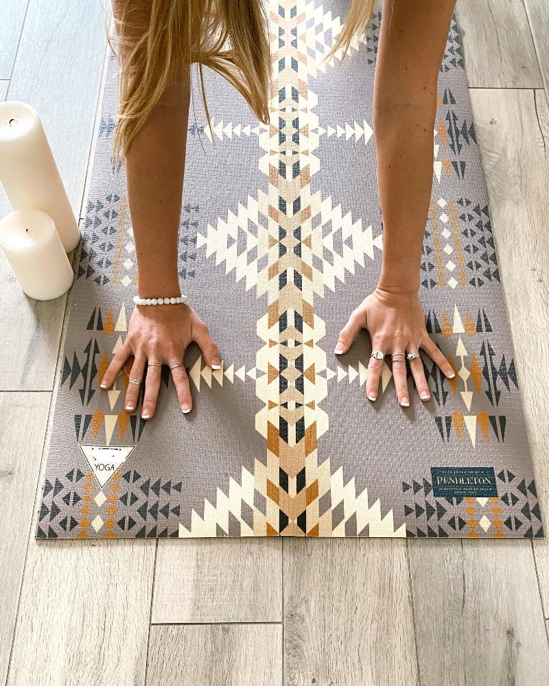 Pendleton X Yune Yoga Rancho Arroyo Grey Mat Non Slip Studio Floor Mat - One Color / One Size - Sports & Entertainment