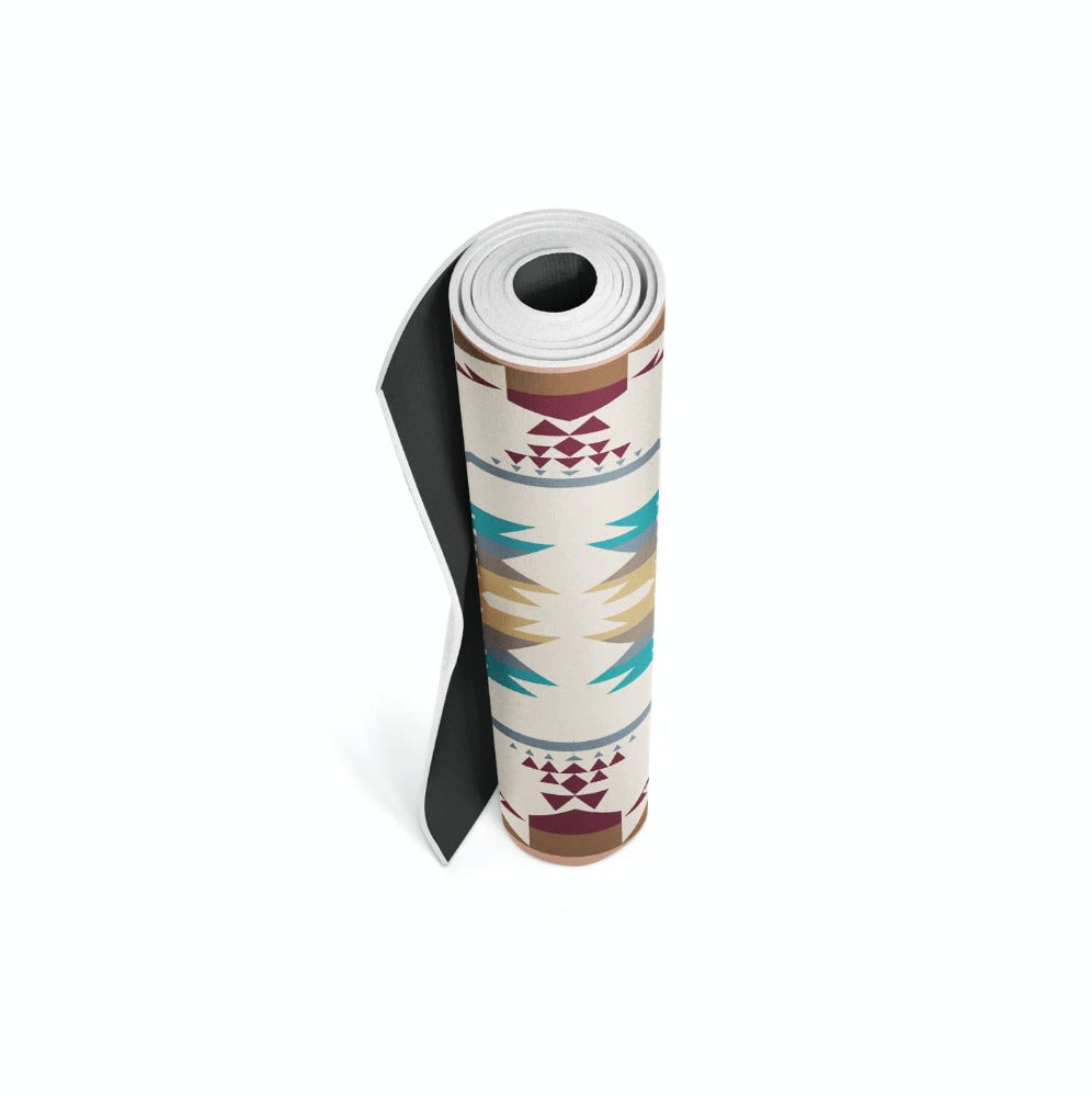 Pendleton X Yune Yoga White Sands Non Slip Mat 5mm - One Color / One Size - Sports & Entertainment - Fitness & Body