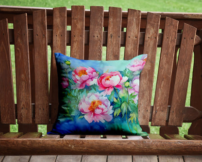 Peonies in Watercolor Throw Pillow - One Color / One Size - Home & Garden - Home Textile - Pillows
