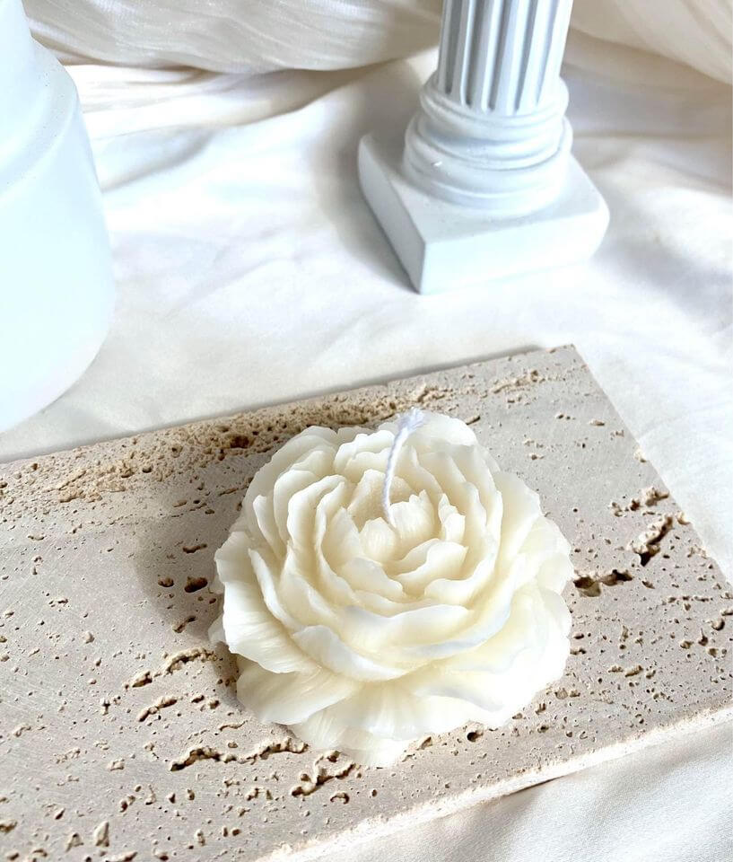 Peony Scented Candle, The Essence of Elegant Luxury - Home & Garden - Home Decor - Candles & Holders