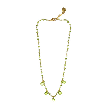 Peridot Droplet Vermeil Necklace - One Color / One Size - Jewelry & Accessories - Necklaces & Pendants