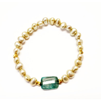 Perla Multi Bracelets - Green - Jewelry & Accessories - Bracelets & Bangles