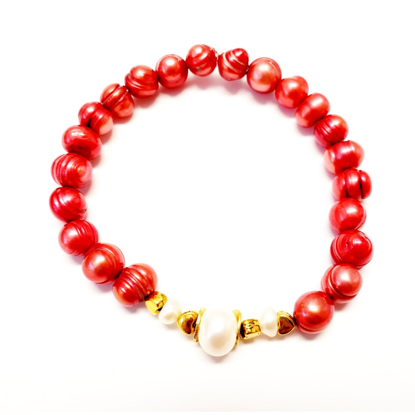 Perla Multi Bracelets - Red - Jewelry & Accessories - Bracelets & Bangles