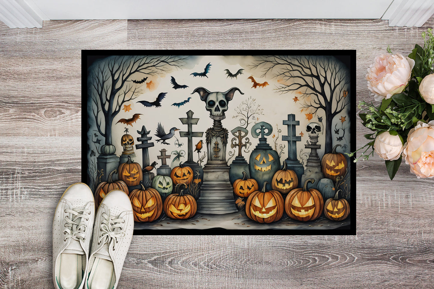 Pet Cemetery Spooky Halloween Doormat - One Color / One Size - Home & Garden - Home Textile - Carpets & Rugs