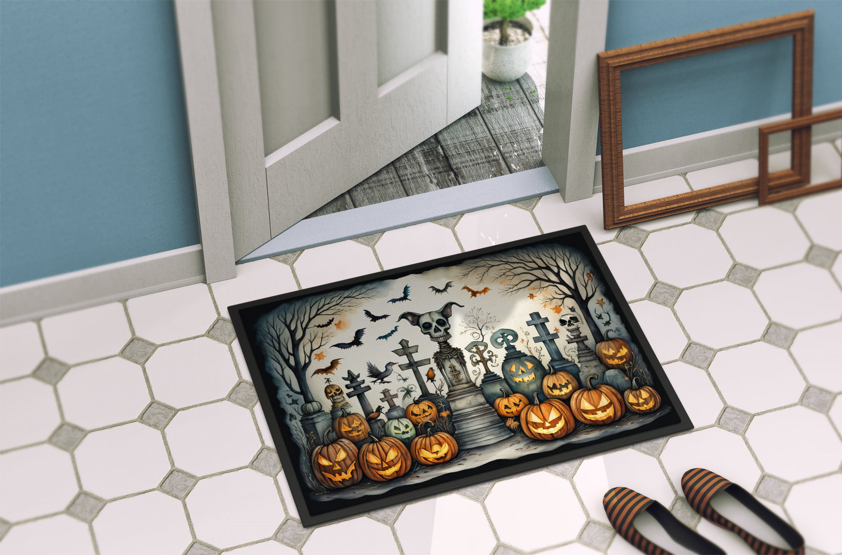 Pet Cemetery Spooky Halloween Doormat - One Color / One Size - Home & Garden - Home Textile - Carpets & Rugs