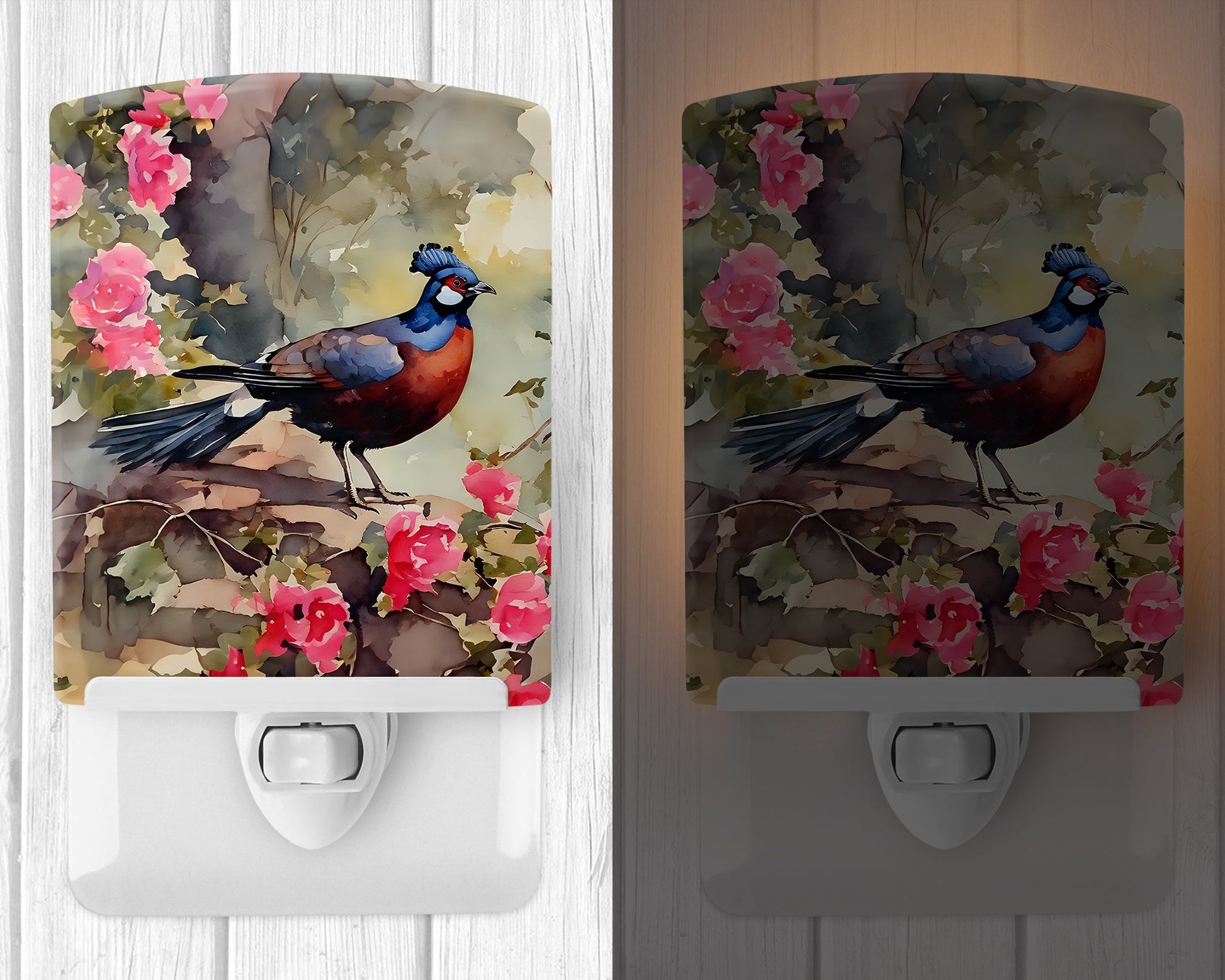 Pheasant Ceramic Night Light - One Color / One Size - Home & Garden - Home Improvement - Lights & Lighting - Night