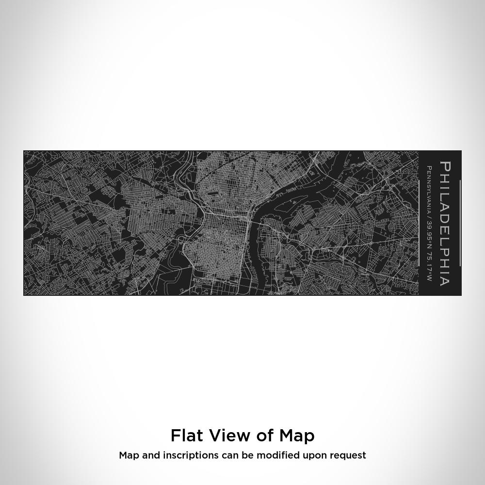 Philadelphia - Pennsylvania Map Insulated Cup in Matte Black - Drinkware