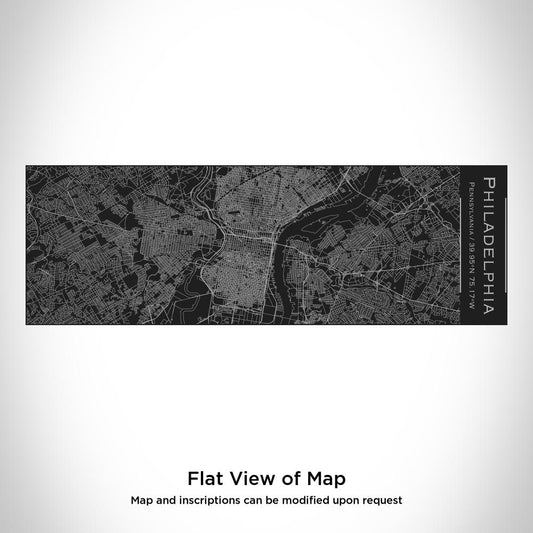 Philadelphia - Pennsylvania Map Insulated Cup in Matte Black - Drinkware