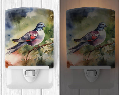 Pigeon Ceramic Night Light - One Color / One Size - Home & Garden - Home Improvement - Lights & Lighting - Night Lights