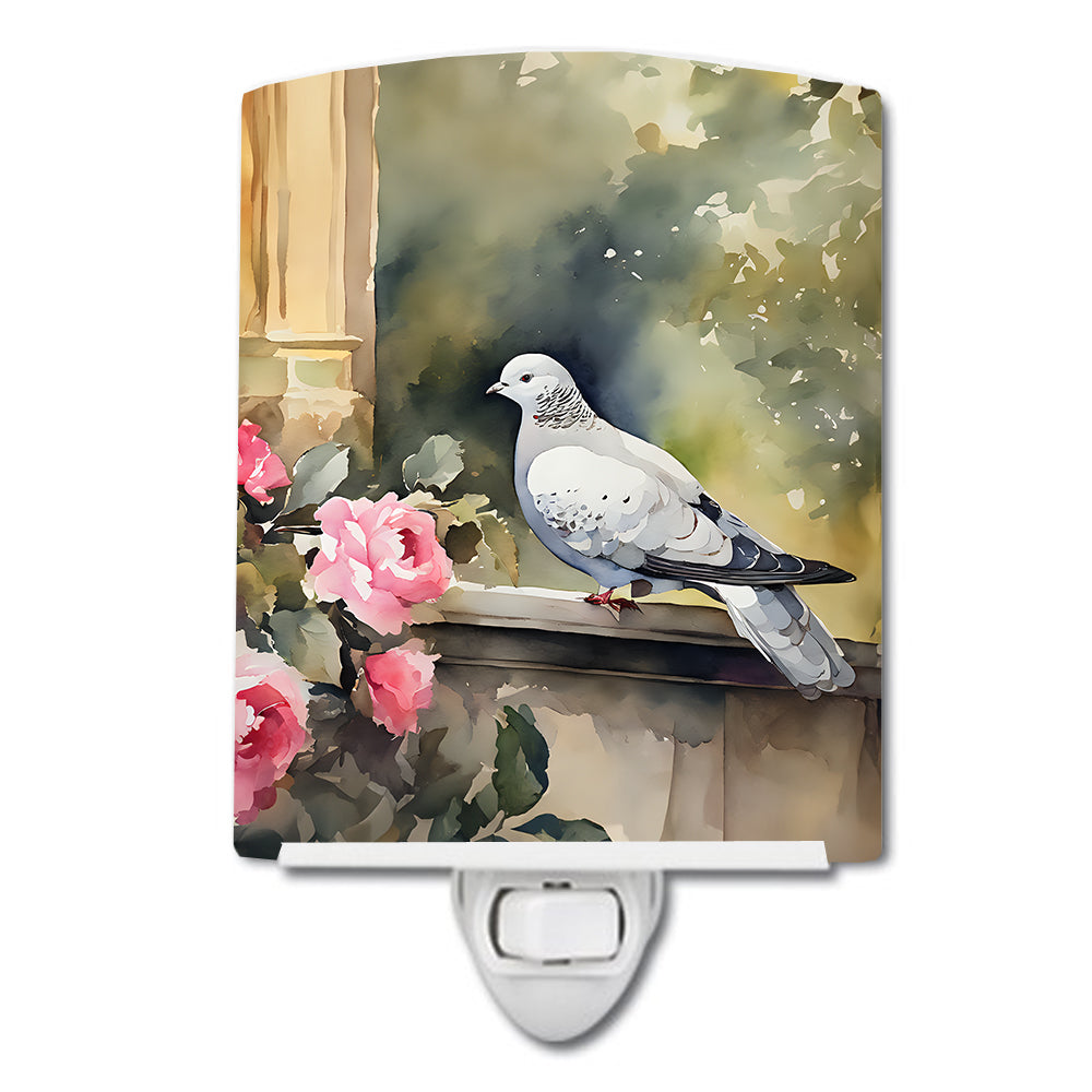 Pigeon Ceramic Night Light - One Color / One Size - Home & Garden - Home Improvement - Lights & Lighting - Night Lights