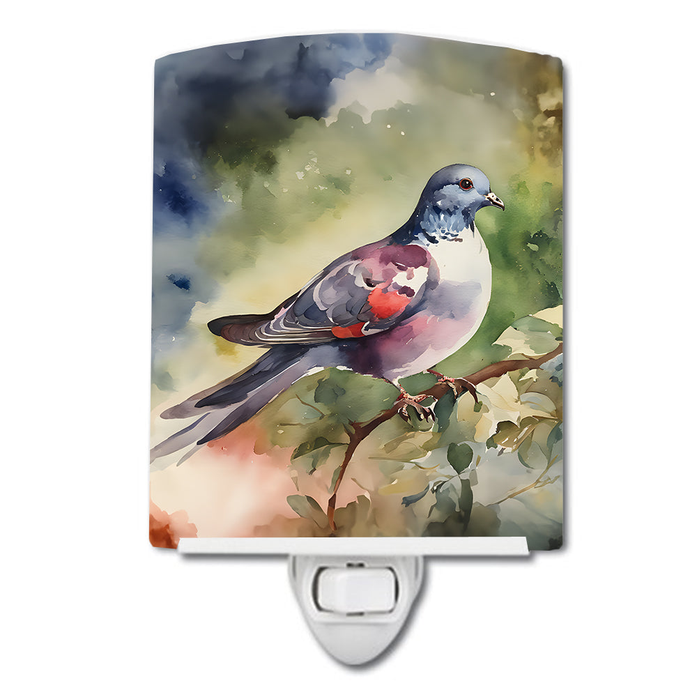 Pigeon Ceramic Night Light - One Color / One Size - Home & Garden - Home Improvement - Lights & Lighting - Night Lights