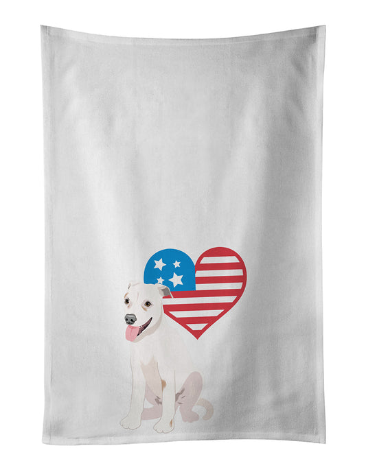 Pit Bull Puppy Patriotic Kitchen Towel Set of 2 - One Color / One Size - Home & Garden - Home Textile - Towels