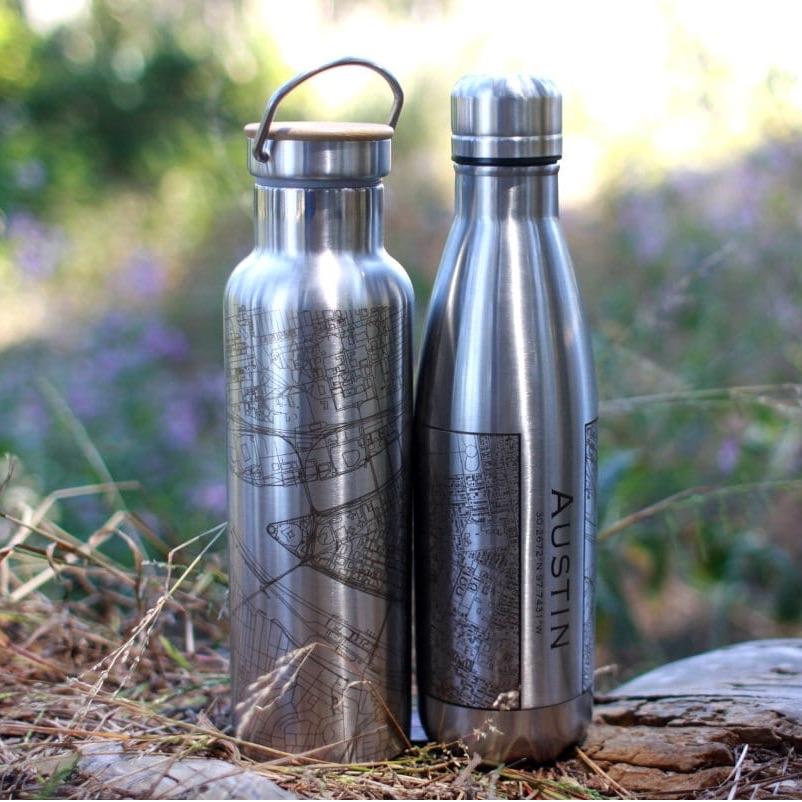 Pittsburgh - Pennsylvania Map Insulated Bottle - Drinkware