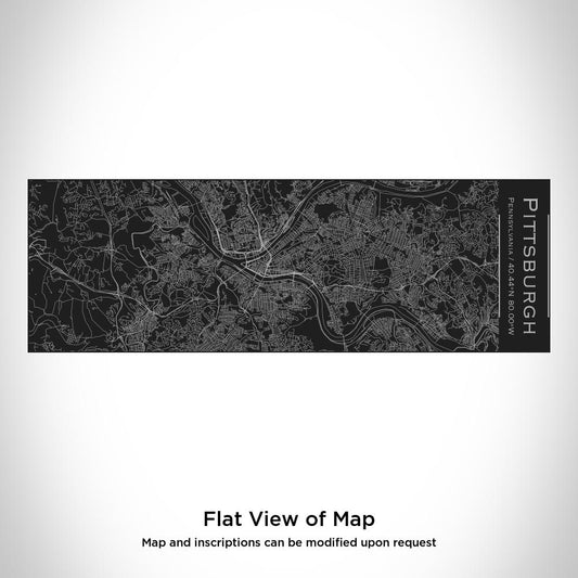 Pittsburgh - Pennsylvania Map Insulated Cup in Matte Black - Drinkware