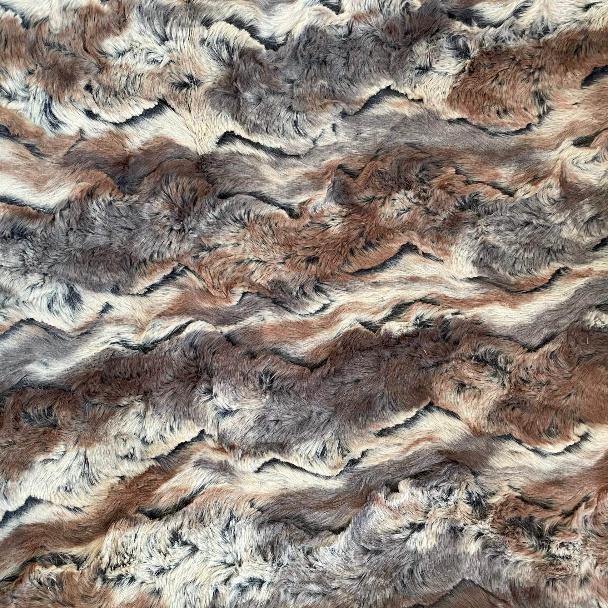 Plutus Brown Wild Rabbit Faux Fur Luxury Throw Blanket - Home & Garden - Home Textile - Bedding