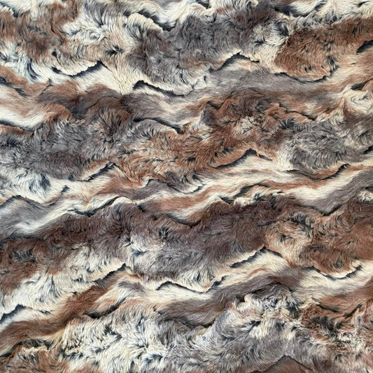 Plutus Brown Wild Rabbit Faux Fur Luxury Throw Blanket - Home & Garden - Home Textile - Bedding