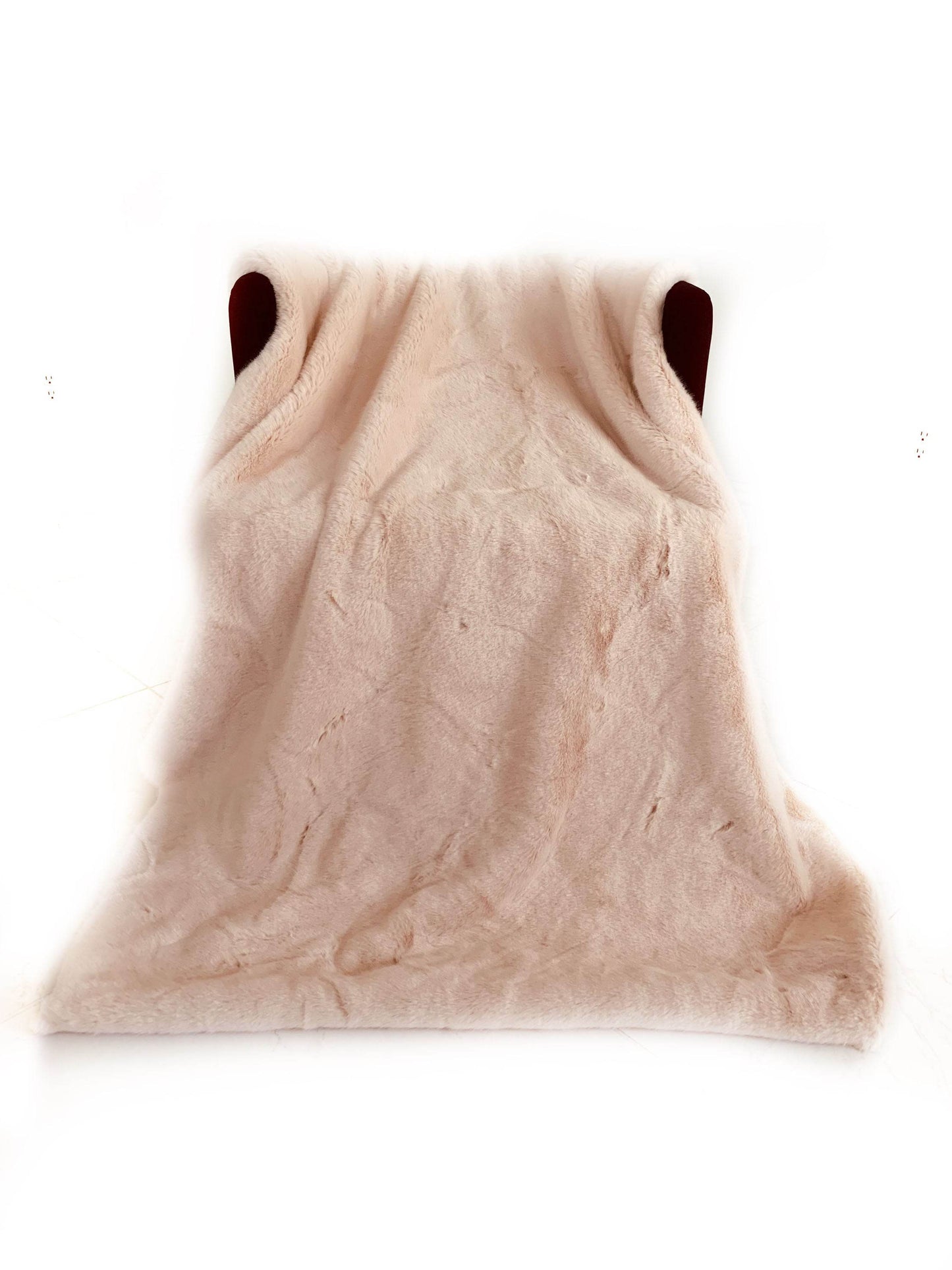 Plutus Pink Plush Faux Fur Luxury Throw Blanket - Home & Garden - Home Textile - Bedding