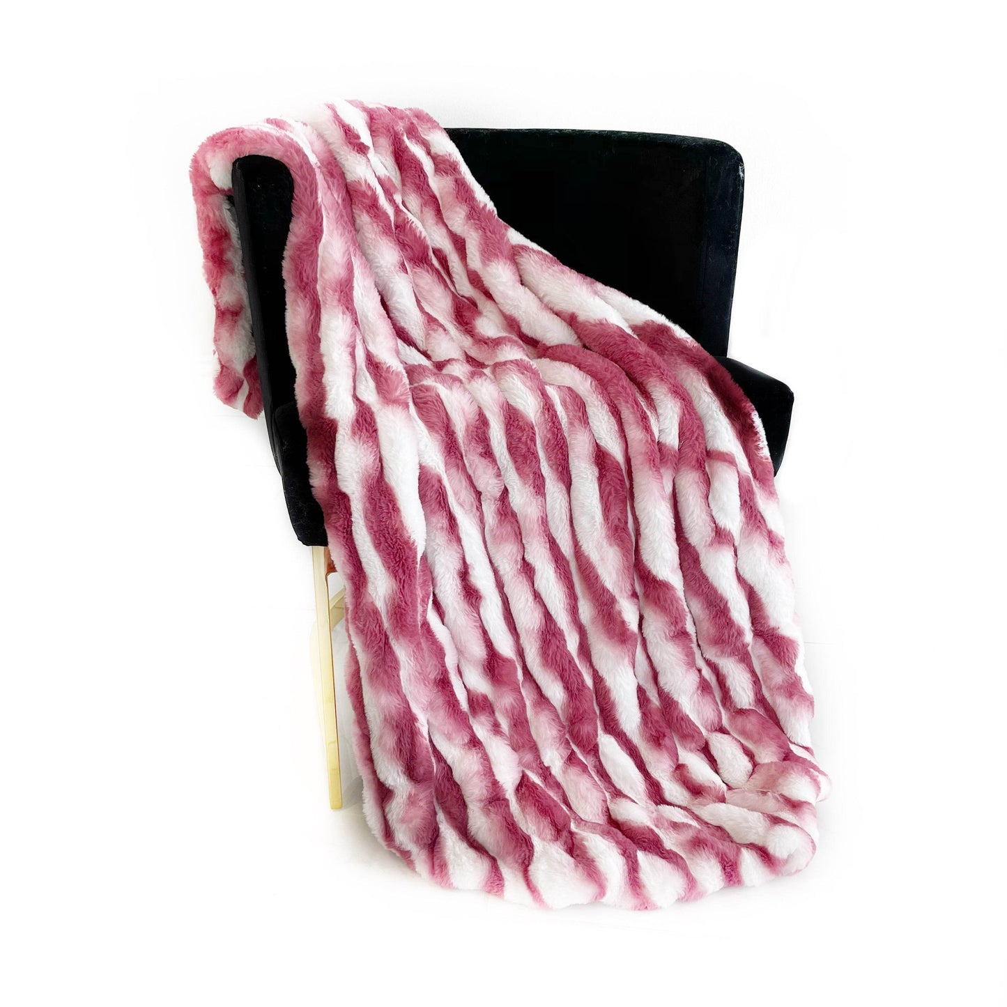 Plutus White Berry Snow Chinchilla Faux Fur Luxury Throw Blanket - Home & Garden - Home Textile - Bedding