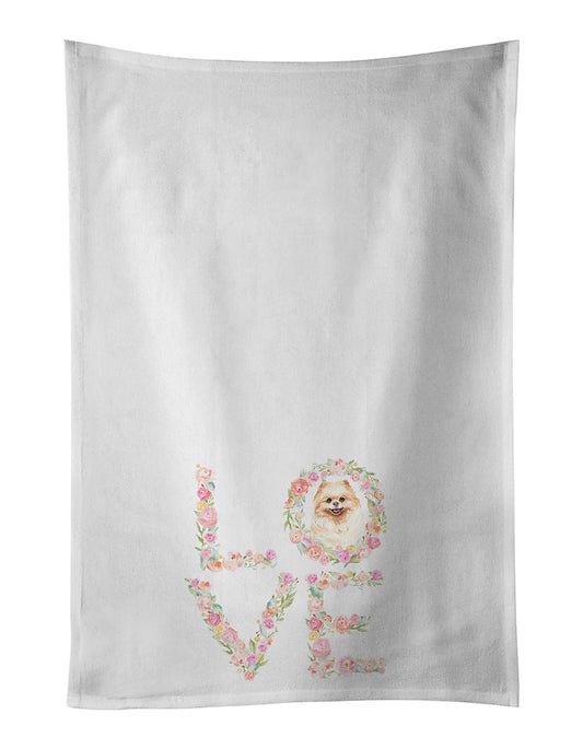 Pomeranian #2 Love Kitchen Towel Set of 2 - One Color / One Size - Home & Garden - Home Textile - Towels