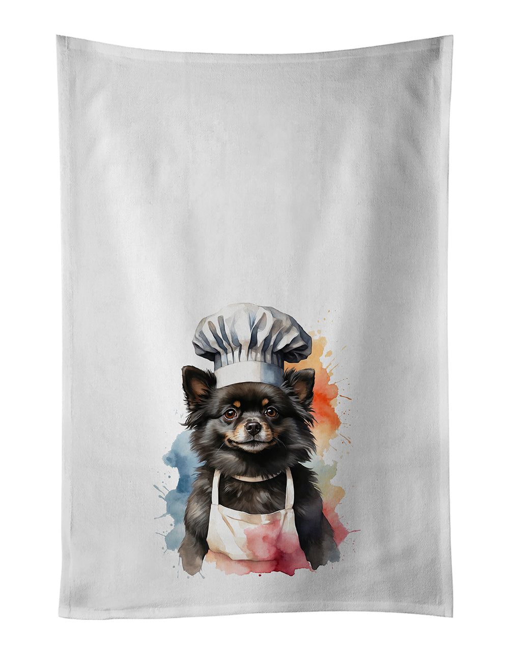Pomeranian Chef Kitchen Towel Set of 2 - One Color / One Size - Home & Garden - Home Textile - Towels