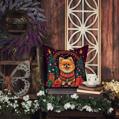 Pomeranian Christmas Throw Pillow - One Color / One Size - Home & Garden - Home Textile - Pillows