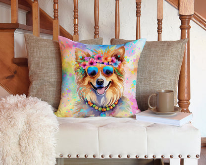 Pomeranian Hippie Dawg Throw Pillow - One Color / One Size - Home & Garden - Home Textile - Pillows