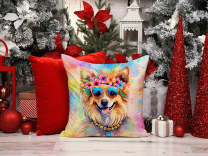 Pomeranian Hippie Dawg Throw Pillow - One Color / One Size - Home & Garden - Home Textile - Pillows