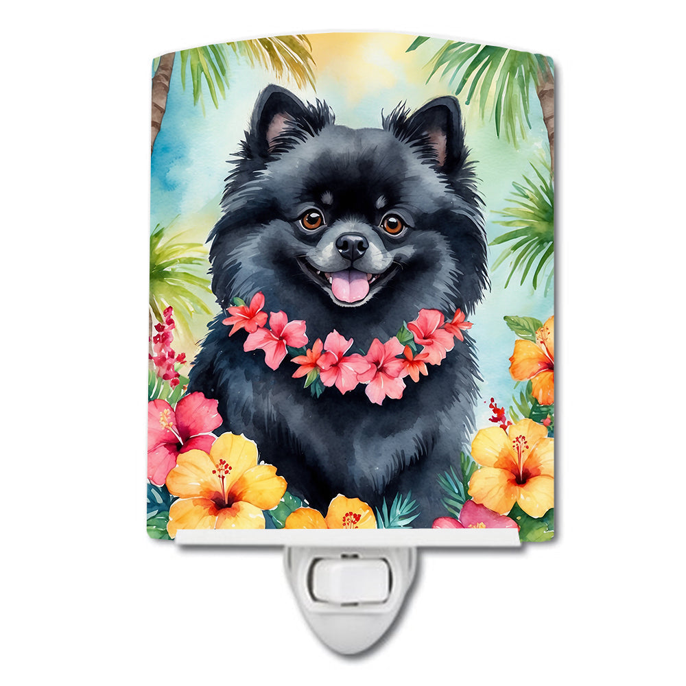 Pomeranian Luau Ceramic Night Light - One Color / One Size - Home & Garden - Home Improvement - Lights & Lighting