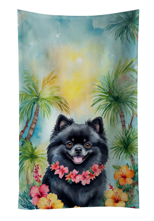 Pomeranian Luau Kitchen Towel - One Color / One Size - Home & Garden - Home Textile - Towels