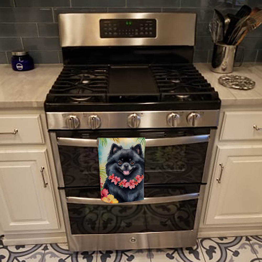 Pomeranian Luau Kitchen Towel - One Color / One Size - Home & Garden - Home Textile - Towels