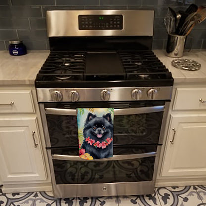 Pomeranian Luau Kitchen Towel - One Color / One Size - Home & Garden - Home Textile - Towels