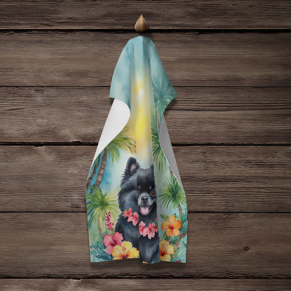 Pomeranian Luau Kitchen Towel - One Color / One Size - Home & Garden - Home Textile - Towels