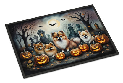 Pomeranian Spooky Halloween Doormat - One Color / One Size - Home & Garden - Home Textile - Carpets & Rugs