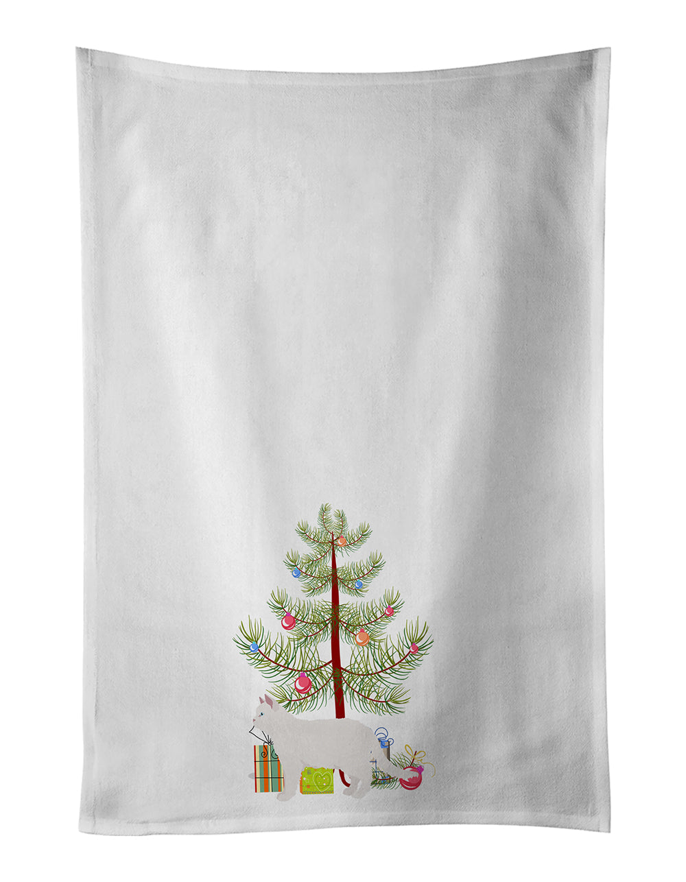 Poodle Cat Cat Christmas Kitchen Towel Set of 2 - One Color / One Size - Home & Garden - Home Textile - Towels