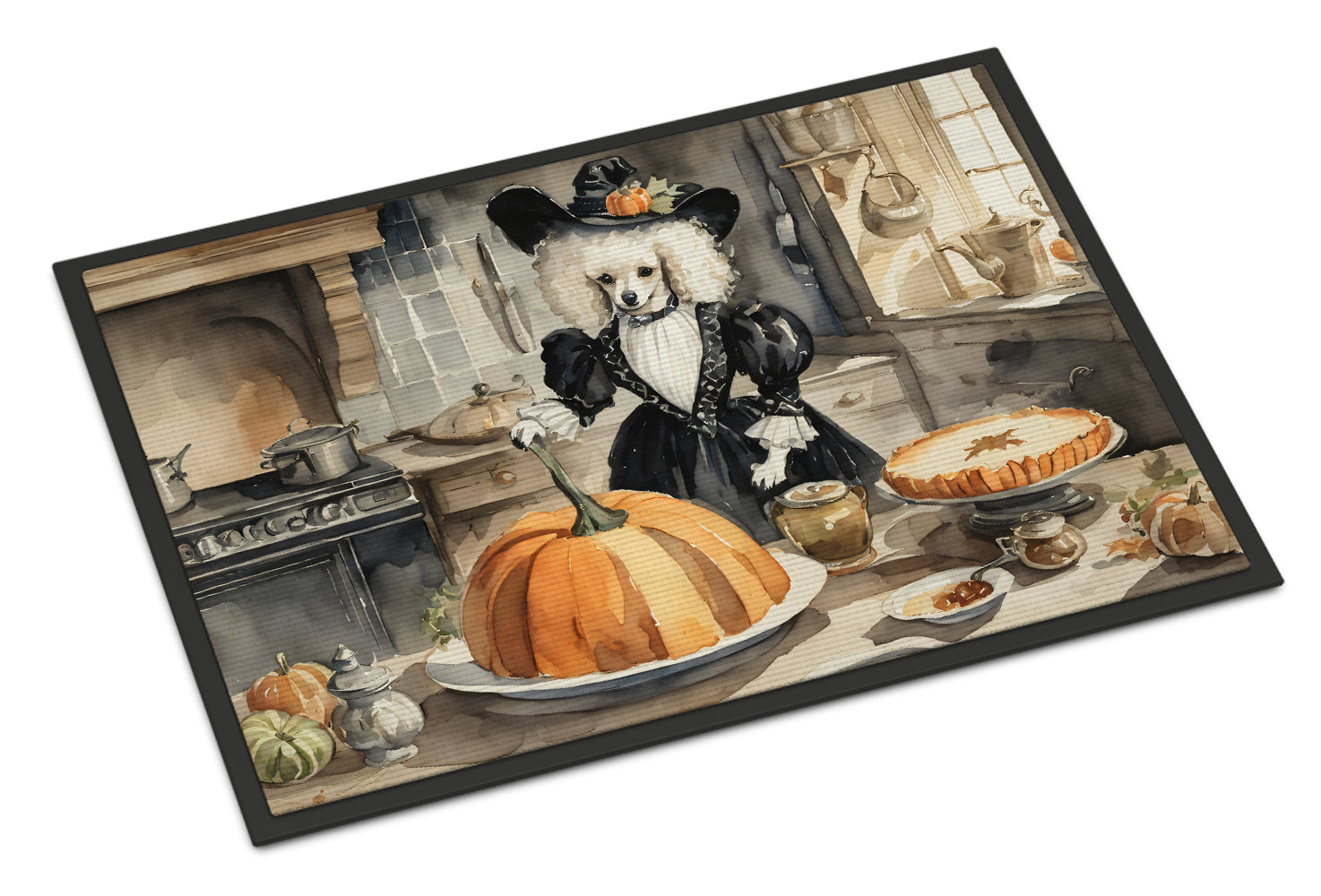 Poodle Fall Kitchen Pumpkins Doormat - One Color / One Size - Home & Garden - Home Textile - Carpets & Rugs